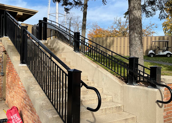 metal staircase railing