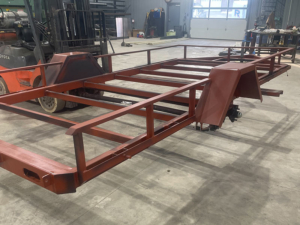 custom built metal trailer