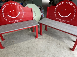 Nicholas D. Sergi Foundation Custom Metal Benches