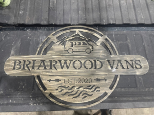 welded custom briarwood vans sign